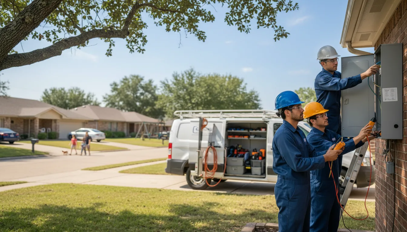 Certified electrician providing emergency electrical services in Shafer, MN